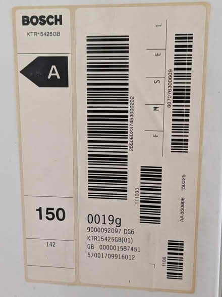 Photo of free Bosch Exxcel Maxx Refrigerator (W1W 5EB) #4