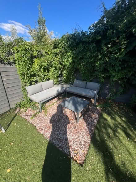 Photo of free Outdoor L Shaped Sofa and Table (East Dulwich SE22) #2
