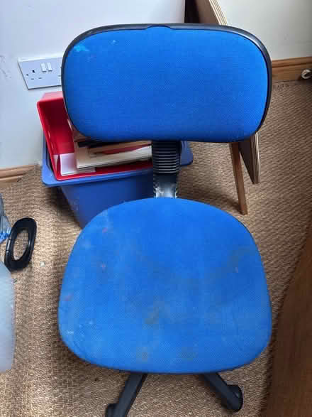 Photo of free Blue computer chair (Ball Hill CV2) #1