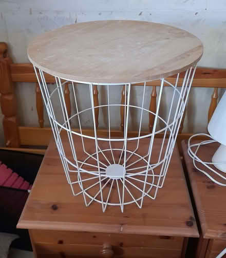 Photo of free Wire basket storage table (Taunton Pyrland & Rowbarton District Ward TA2) #1