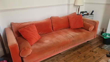 Photo of free Made.com orange sofa (Upper Holloway N19) #1