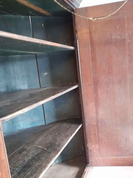 Photo of free Georgian oak corner cupboard. (Otford TN14) #3