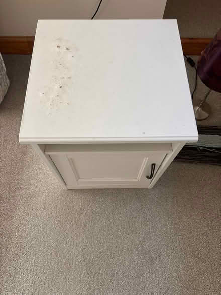 Photo of free White bedside cabinet (Ball Hill CV2) #1