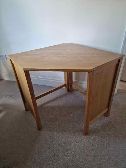 Photo of free Solid Oak corner desk (Didsbury M20) #1