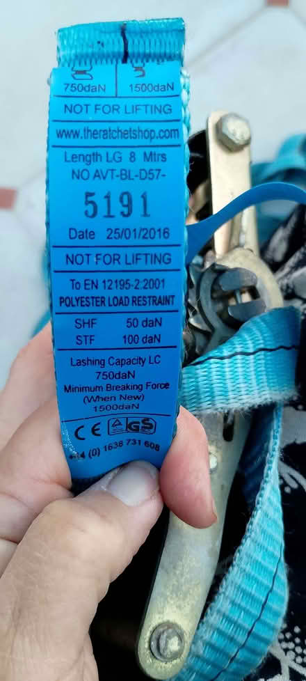 Photo of free Ratchet Strap (Emmbrook RG41) #2