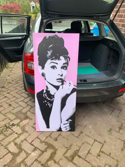 Photo of free Audrey Hepburn print on canvas (Hoole CH2) #1