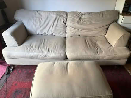 Photo of free Sofa and Foot Stool (Bog Gate TW10) #1