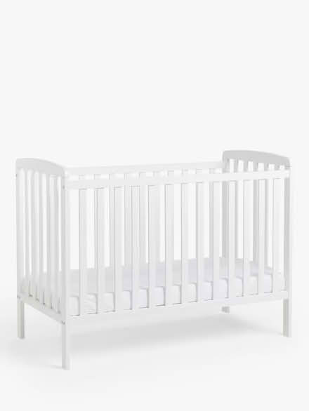 Photo of free John Lewis White cot - good conditions (Fulham Palace Rd SW6) #1