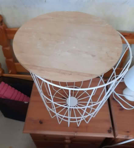 Photo of free Wire basket storage table (Taunton Pyrland & Rowbarton District Ward TA2) #2