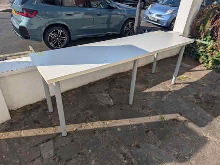 Photo of free Long IKEA desk / table (Fulham Palace Rd SW6) #1
