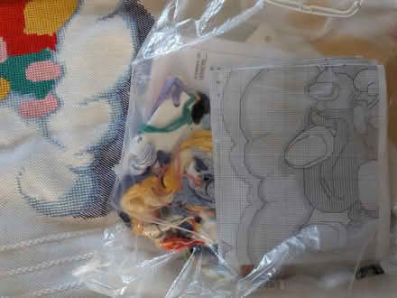Photo of free Pooh bear Afghan cross stitch kit started (Shippon OX13) #3
