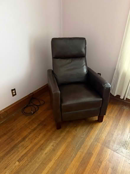 Photo of free Leather reclining couch, love seat (West Elmira) #4