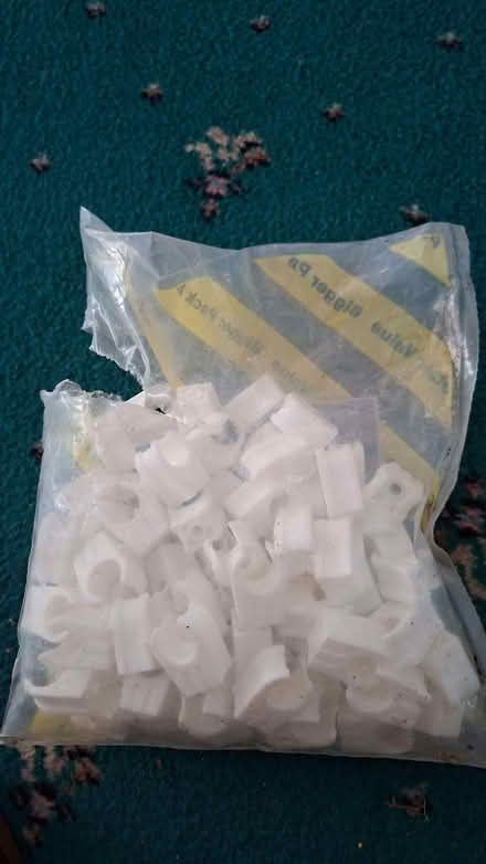 Photo of free Pipe clips white (Hillingdon UB10) #2