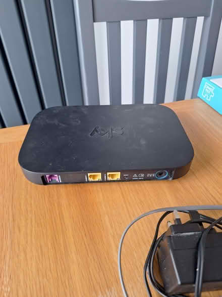 Photo of free Sky router box and accessories (Knotty Ash L14) #2