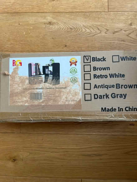 Photo of free Adjustable Wooden Desktop Bookshelf (Blaby, Leicestershire LE8) #1