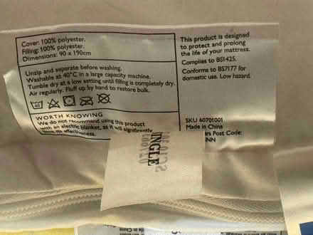 Photo of free single thick mattress protector (Glastonbury BA6) #1