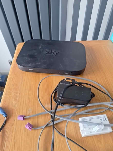 Photo of free Sky router box and accessories (Knotty Ash L14) #1