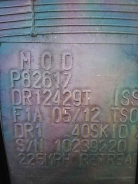 Photo of free Aircraft tyre and wheel (Stoke on trent) #3