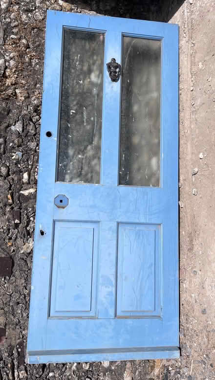 Photo of free Blue wooden external entrance door (Emsworth PO10) #1