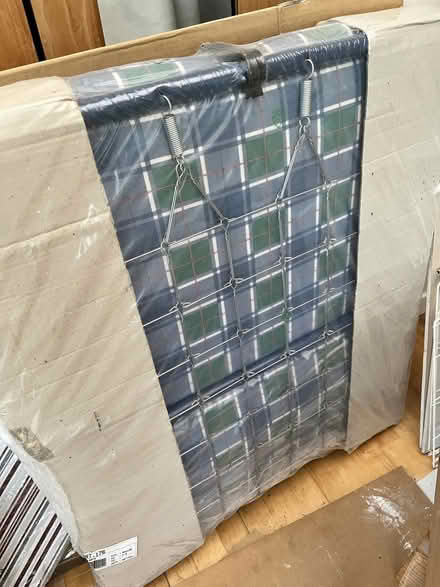 Photo of free old but unused basic folding bed 80cm x 190cm (Craigmount EH12) #1