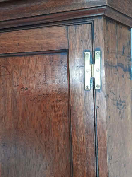 Photo of free Georgian oak corner cupboard. (Otford TN14) #2