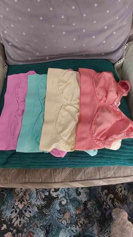 Photo of free (pack 3) x4 throw on bras size med (dorset BH12) #1