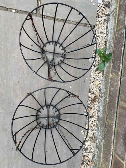Photo of free 2 x metal hanging baskets (Thame OX9) #1