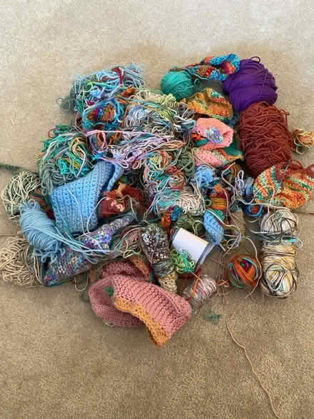 Photo of free Lot tangled yarn (SE Edmonds) #1