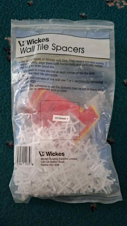 Photo of free Tile spacers half pack leftovers (Hillingdon UB10) #1