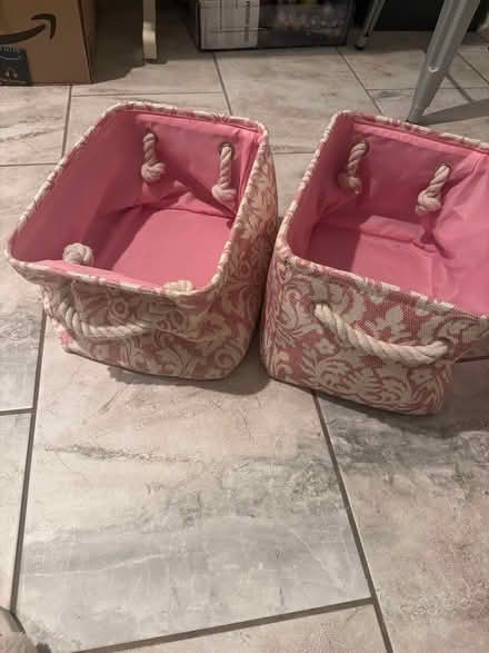 Photo of free 3 pink baskets (Wildwood Bethesda, md) #1