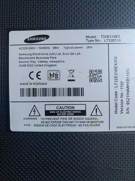 Photo of free Samsung 31” TV (Berryfield SN12) #3