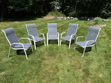 Photo of free Patio Set - 48" table plus 5 chairs (Chelmsford, MA) #2