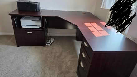 Photo of free L shaped desk with drawers (Plymouth) #1