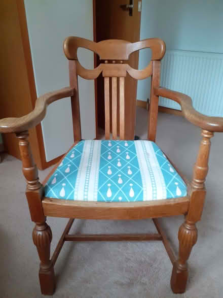 Photo of free Wooden chair with arms (Bridge Of Earn PH2) #1