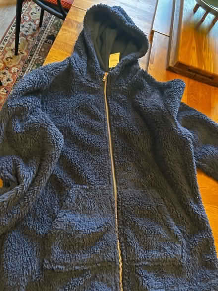 Photo of free Nutmeg navy fleece hoodie with tags . (Malvern Link WR14) #1