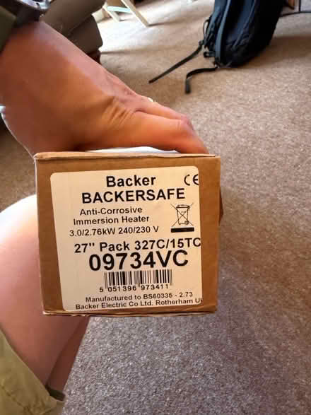 Photo of free Backer immersion heater element (Thingley, SN13) #2