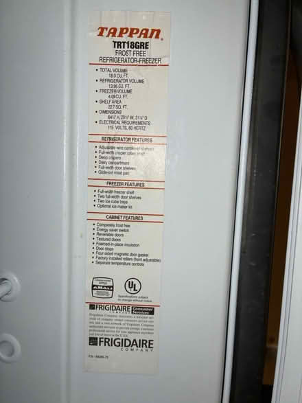 Photo of free Working fridge mfg 1998 (Petworth/ Park View) #4