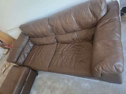 Photo of free Leather sofa (Palmarsh CT21) #4