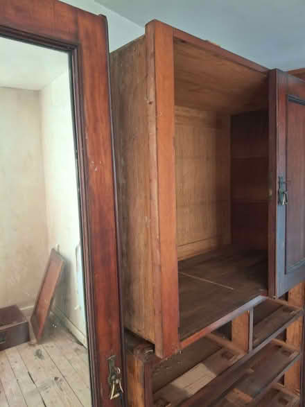 Photo of free Antique wardrobe - due to size requires van (Yateley GU46) #4