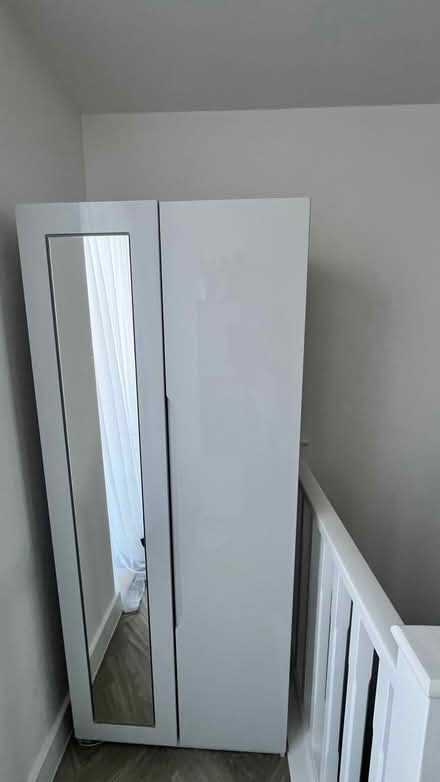 Photo of free Light grey gloss wardrobe (Southgate N14) #3