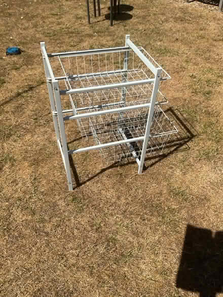 Photo of free 3 tiered metal shelf rack (Kennington OX1) #1