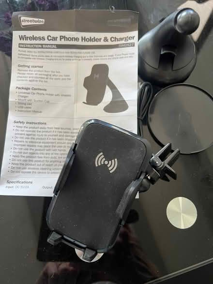 Photo of free Wireless car phone charger and holder (Fobbing SS17) #1