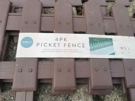 Photo of free Picket plastic fence (M35 Failsworth, Manchester) #1