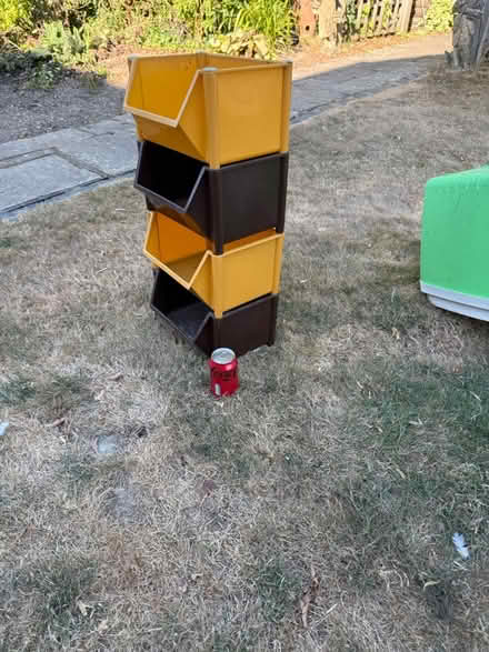 Photo of free 4 Stacking shed storage box’s (Burgess hill RH15) #1