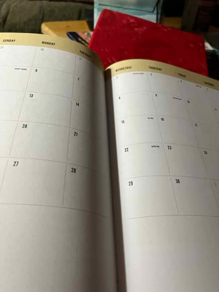 Photo of free Red 2026 day planner (Bayville) #2