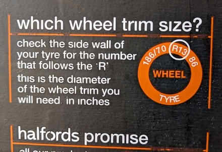 Photo of free Halfords Essentials 14" Wheel Trims Set (Lipson PL4) #3