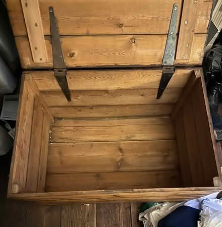Photo of free Wooden chest on castors (islington N1) #2