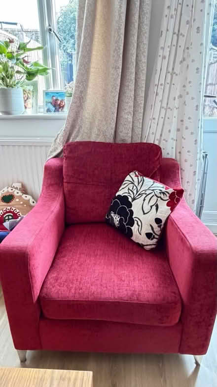Photo of free Sofa and chair (Leighton Buzzard LU7) #3