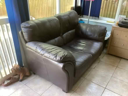 Photo of free Two seater leather sofa (Didcot, OX11) #2