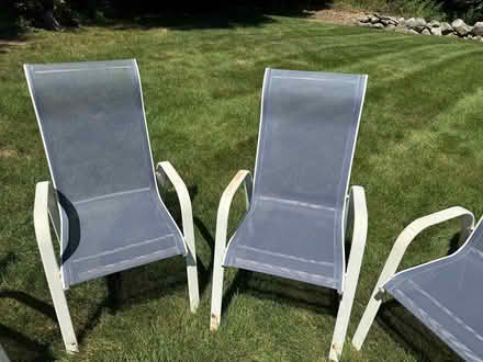 Photo of free Patio Set - 48" table plus 5 chairs (Chelmsford, MA) #4